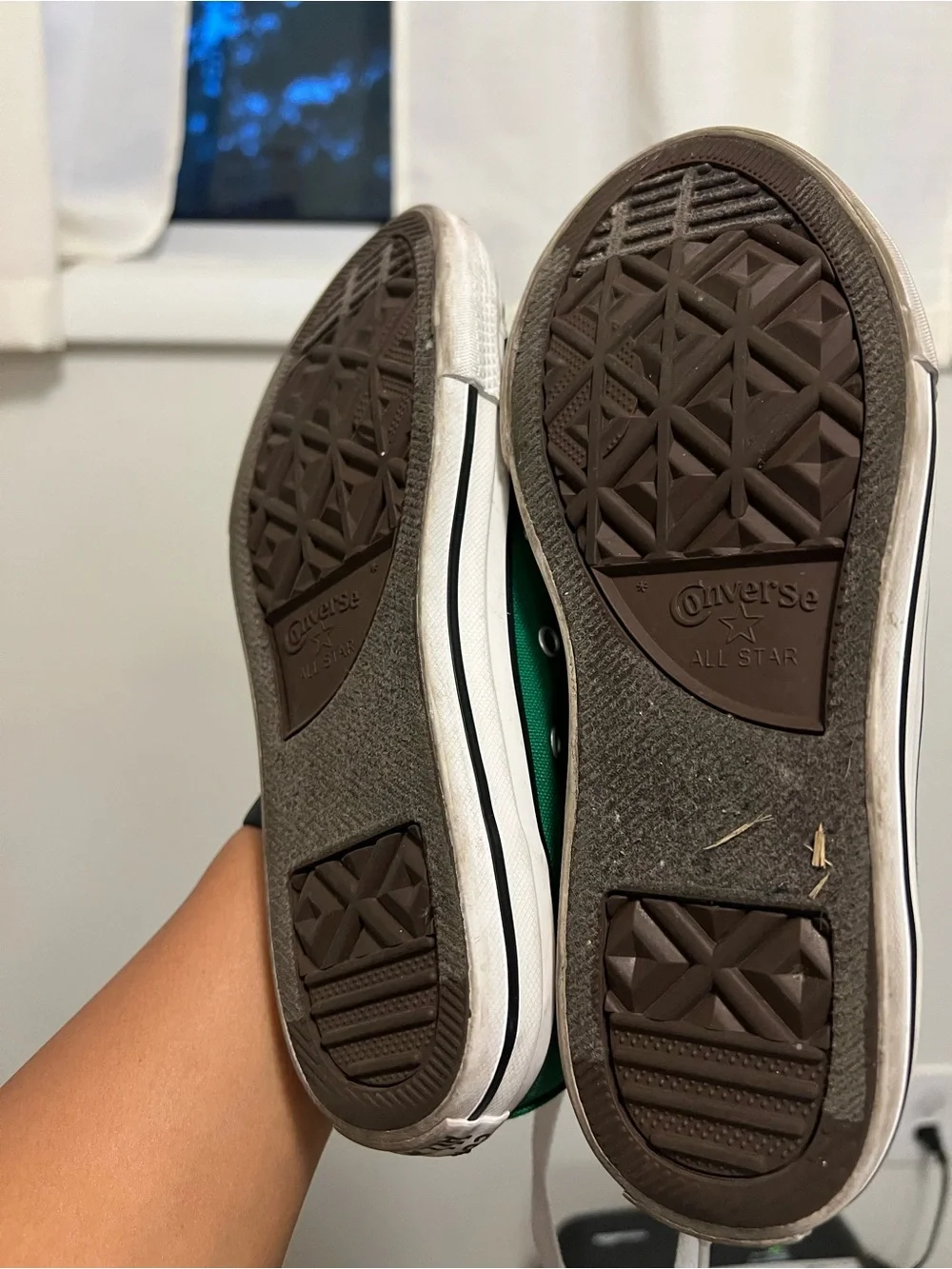 Converse Kids Low-Top Sneakers in Green with White Accents